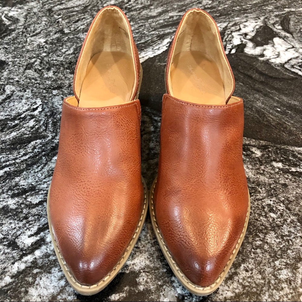 Universal Thread Faux Leather Heeled Open Bootie